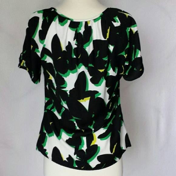 Worthington Blouse with Tie Butterfly Design Sz PS - Picture 2 of 8